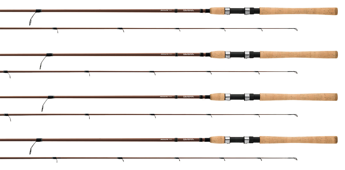 daiwa acculite salmon steelhead spinning fishing rod brown model 862mfb ACCULITE RODS