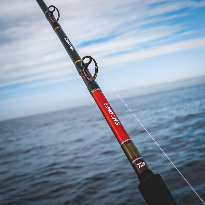 daiwa boat fishing rods Saltist Conventional Rod Capt. Harry's Supply Braiding X Tape reinforces the blank to prevent twisting and distortion as it loads up Daiwa Proteus Boat Fishing Rod