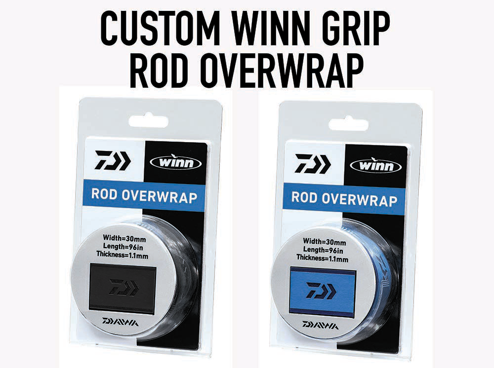 Rod Overwrap 44 Black/Blue Camo Designed by Winn - The Best Grips in  Fishing