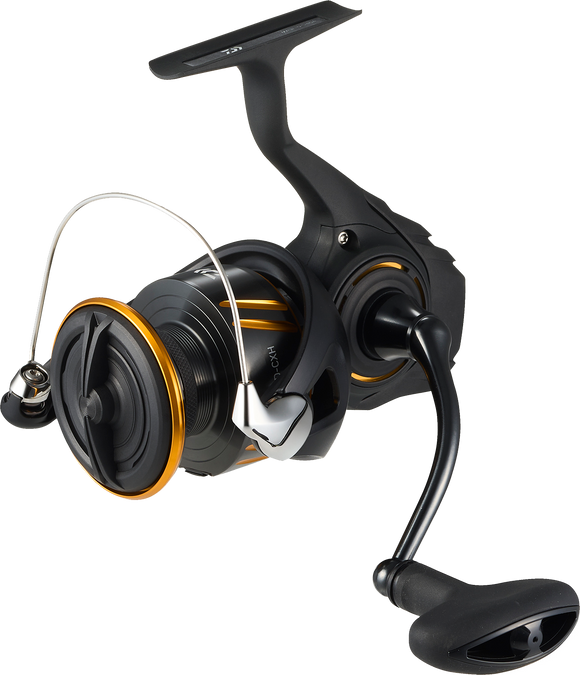 daiwa best selling spinning reel BG MQ 18000 Zaion V body construction with DAIWAs original MONOCOQUE (MQ) body concept supports a machine Daiwa Crossfire LT Spinning Reel