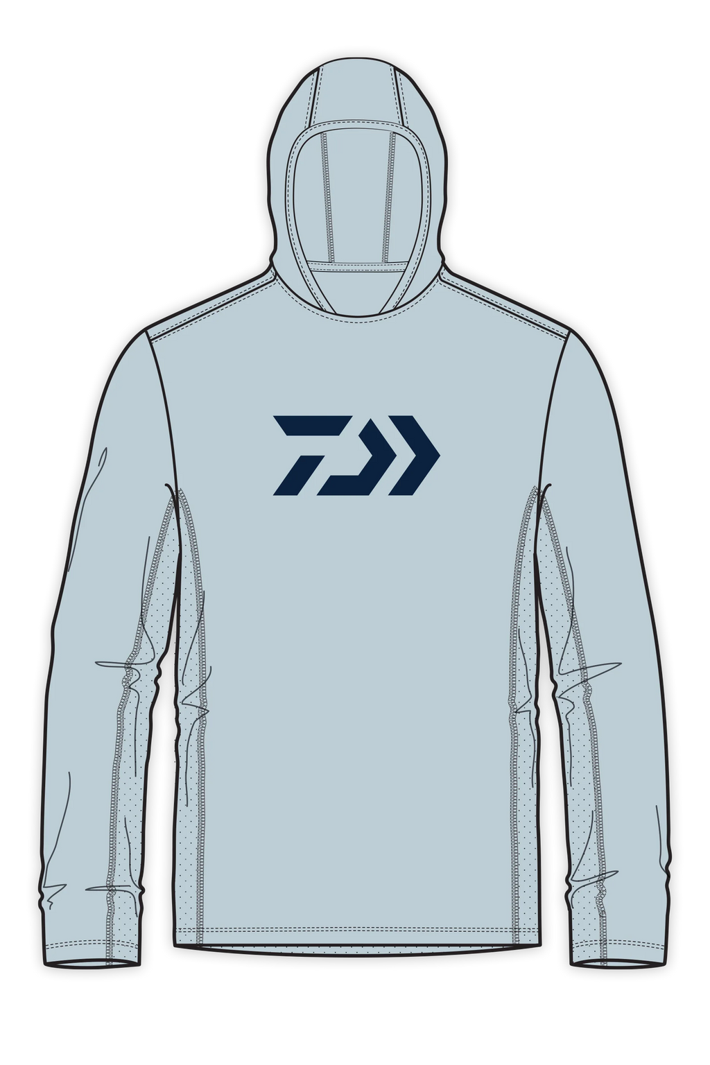 D-Vec Grey With Logo Ls Hd Sunshirt – Daiwa US