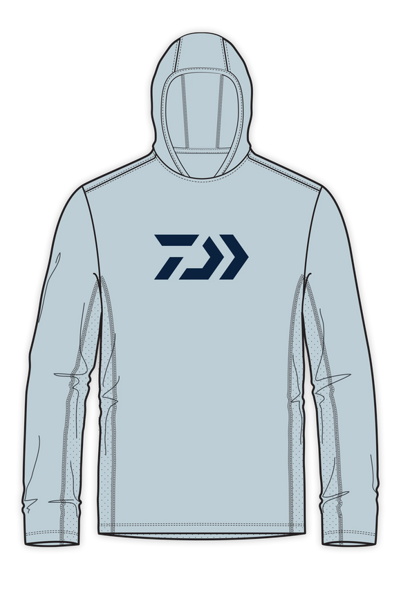 D-Vec Grey With Logo Ls Hd Sunshirt