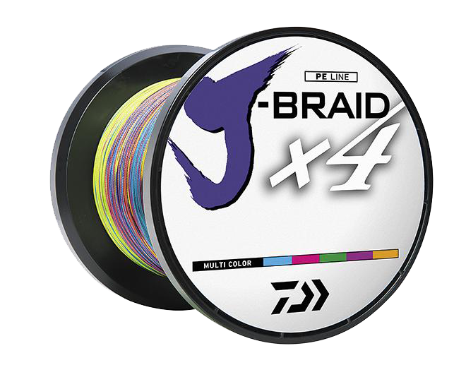 J-BRAID x4 BRAIDED LINE - MULTI COLOR
