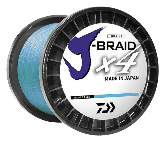 J-BRAID x4 BRAIDED LINE - ISLAND BLUE