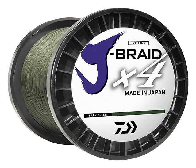 J-BRAID x4 BRAIDED LINE - DARK GREEN