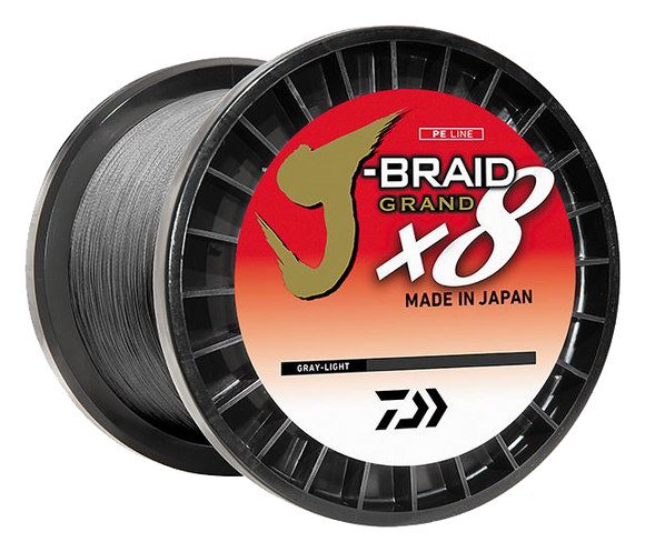 Daiwa J-Braid Grand 8-Braid, 135m, 0,1mm, 7 / 15lbs, bright-grey