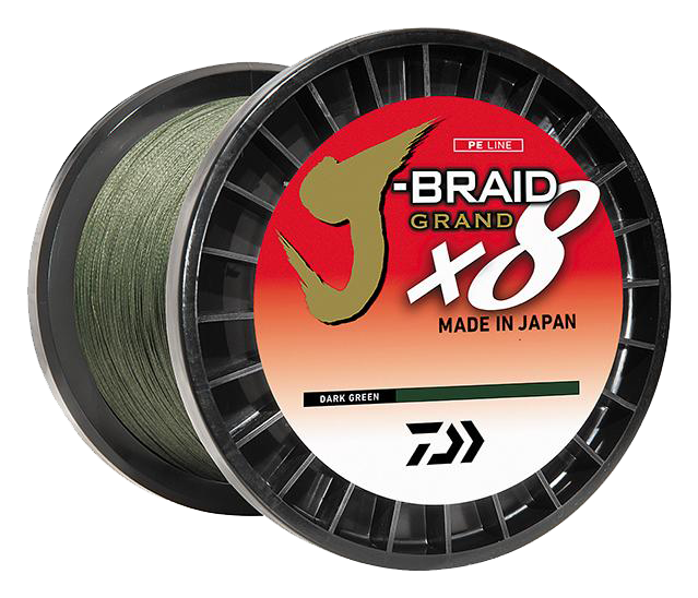 DAIWA J-Braid X8 1500m Donkergroen - Gevlochten Vislijn 0,16 Mm 9 Kg