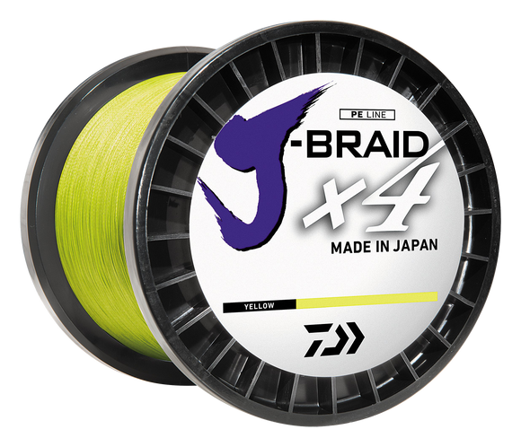 J-BRAID x4 BRAIDED LINE - FLUORESCENT YELLOW – Daiwa US
