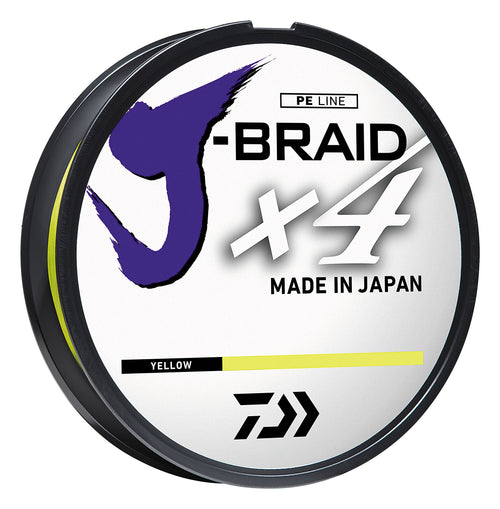 J-BRAID x4 BRAIDED LINE - FLUORESCENT YELLOW