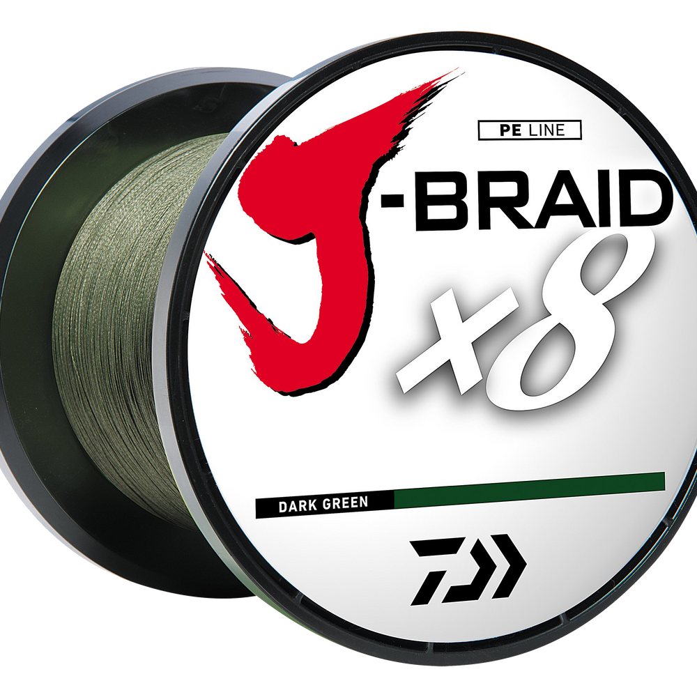 J-BRAID x8 BRAIDED LINE - DARK GREEN