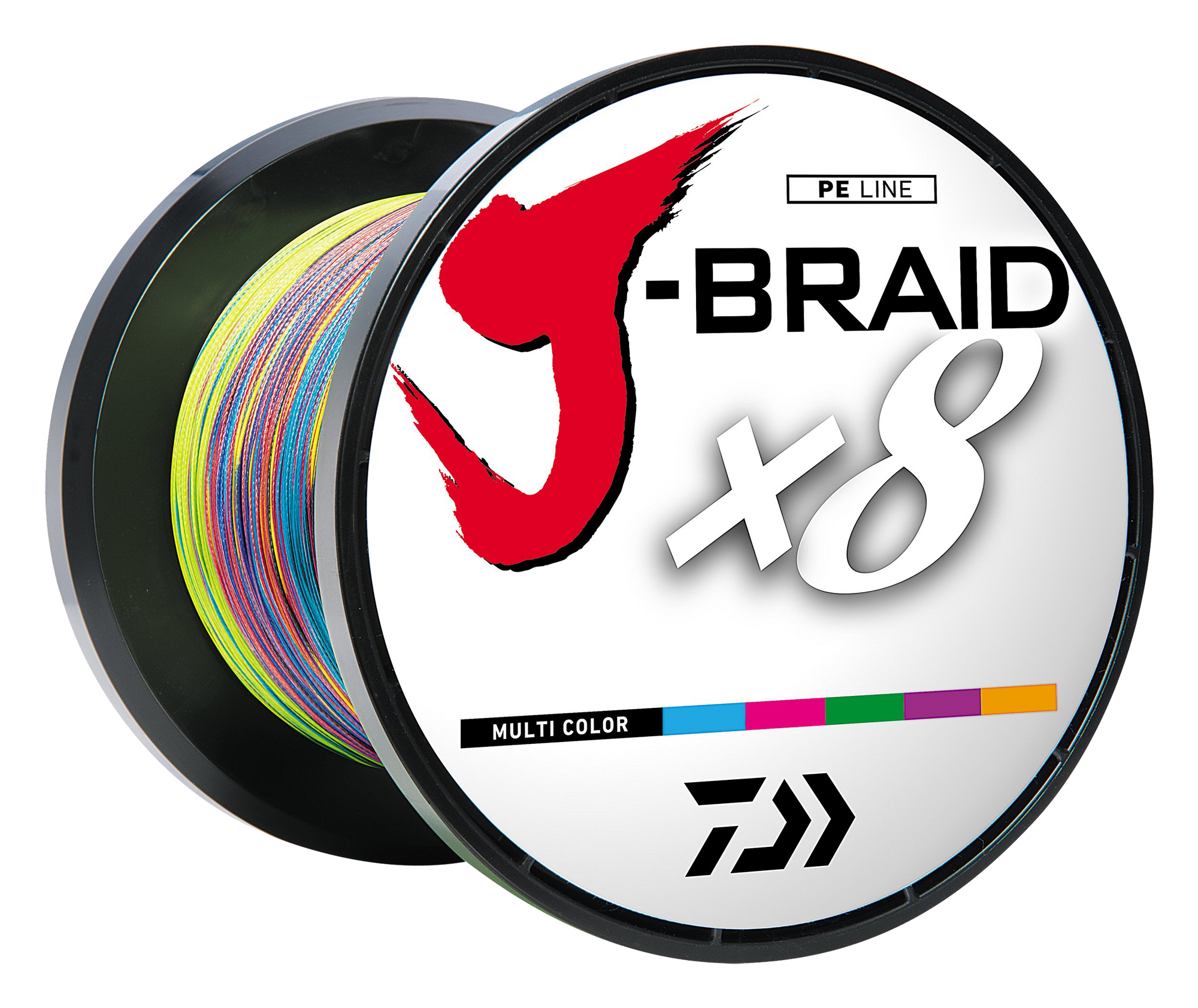 J-BRAID x8 BRAIDED LINE - MULTI COLOR