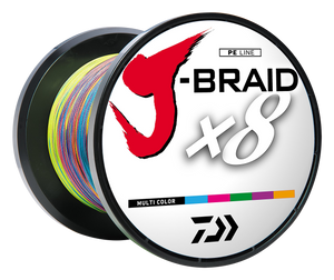 J-BRAID x8 BRAIDED LINE - MULTI COLOR