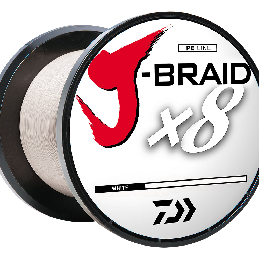 J-BRAID x8 BRAIDED LINE - WHITE
