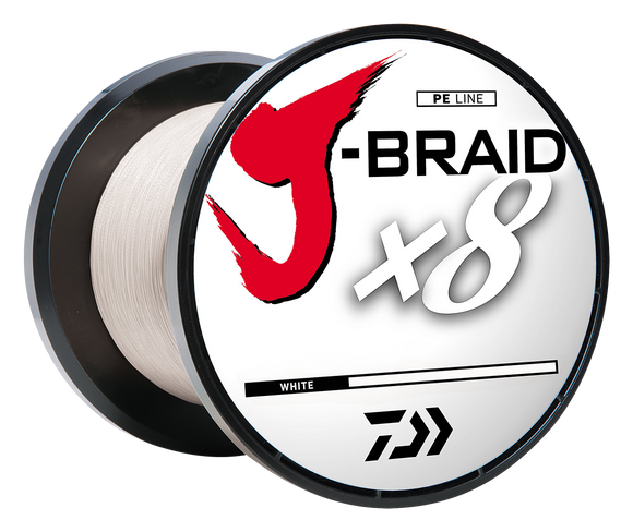 J-BRAID x8 BRAIDED LINE - WHITE